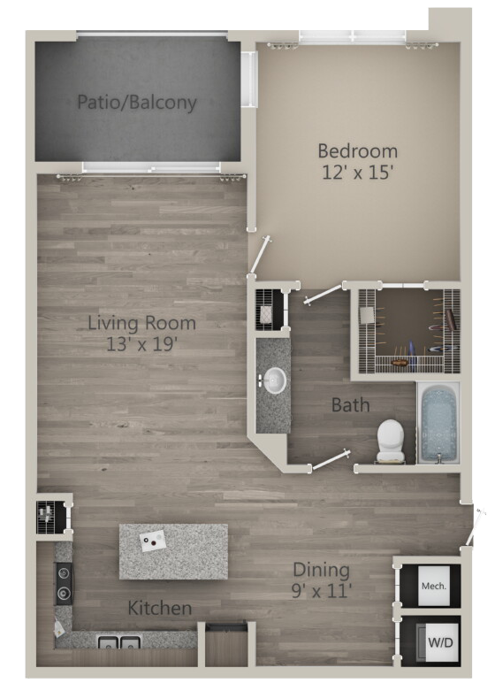 2D Floor Plan for Sunbeam