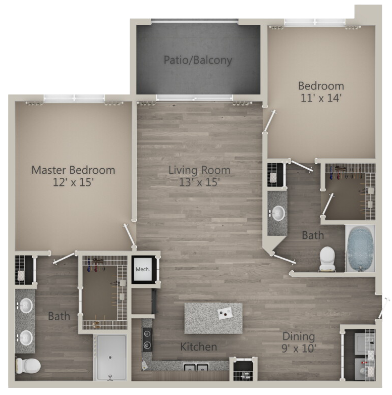 2D Floor Plan for Aurora