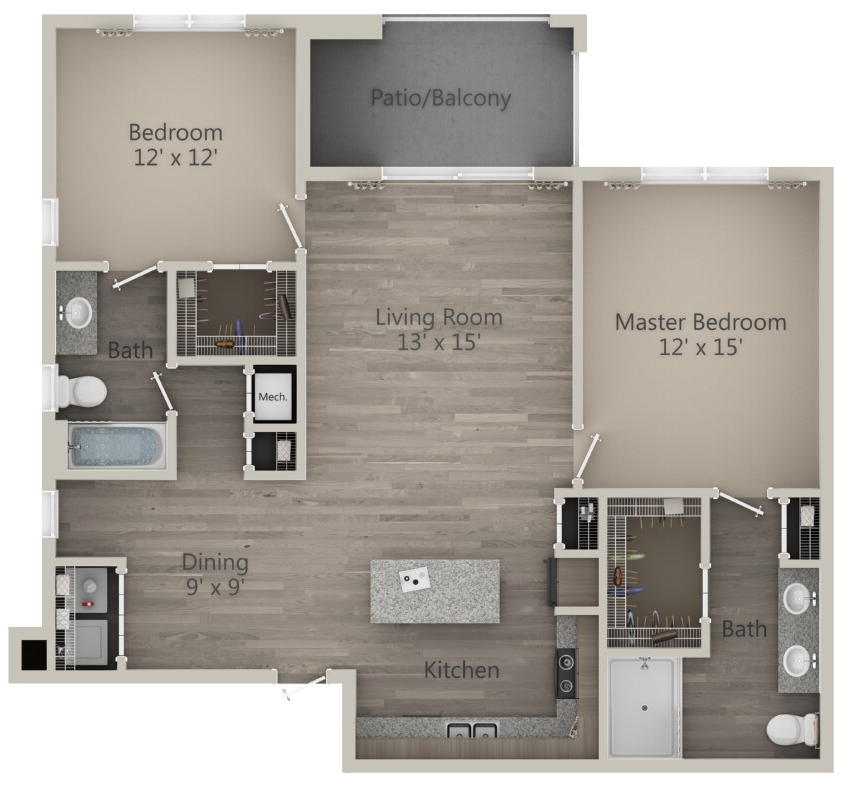 2D Floor Plan for Apollo